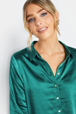 M&Co Emerald Green Satin Shirt 10 M&Co Emerald Green Satin Shirt -M&Co Sales Store 212168bf 97cd 40 550186 D scaled