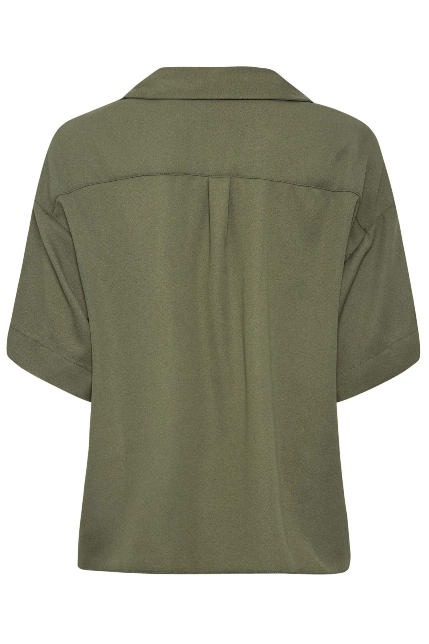 M&Co Khaki Green V-Neck Wrap Blouse 7 M&Co Khaki Green V-Neck Wrap Blouse - Image 7
