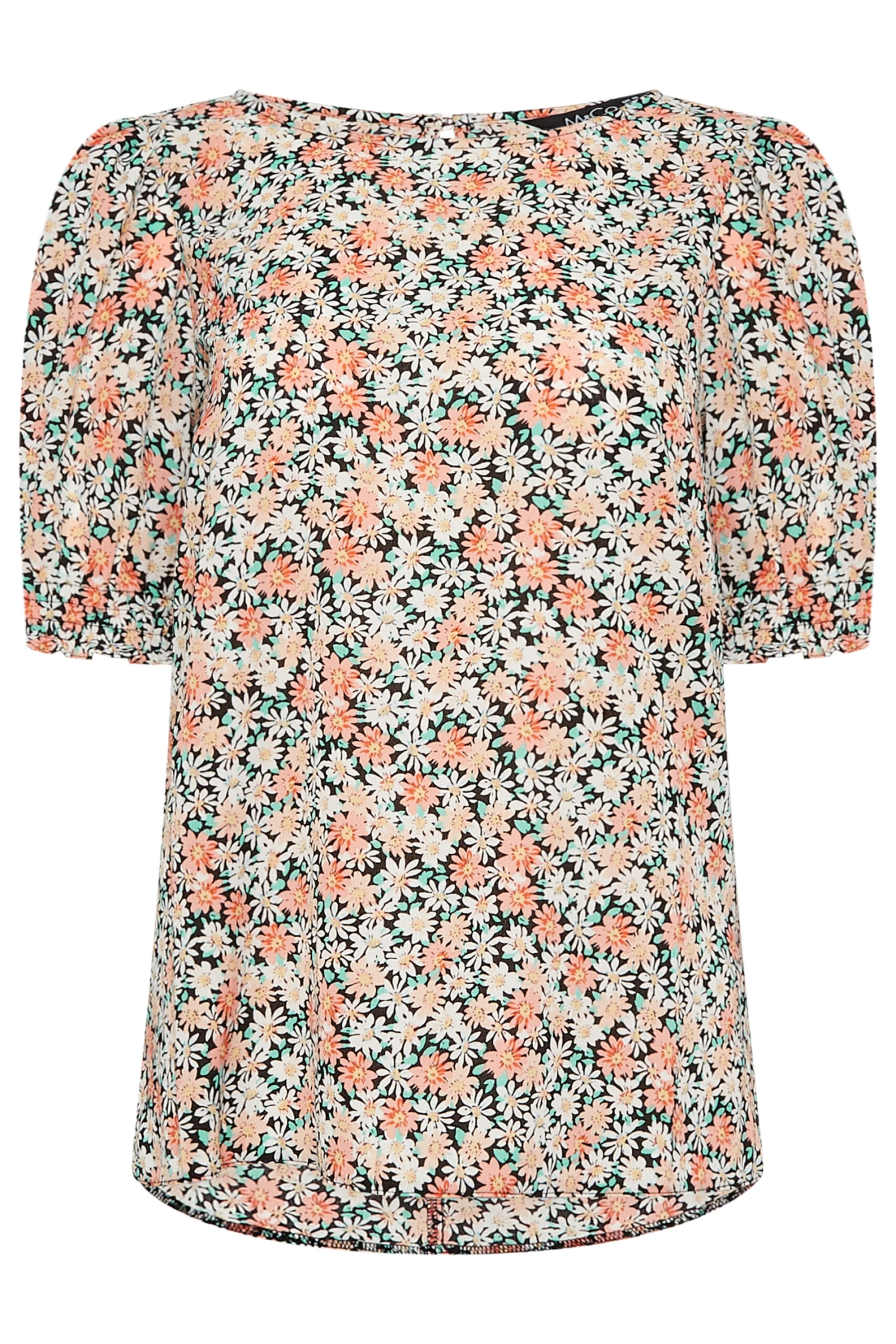M&Co Orange Daisy Print Blouse 6 M&Co Orange Daisy Print Blouse - Image 6