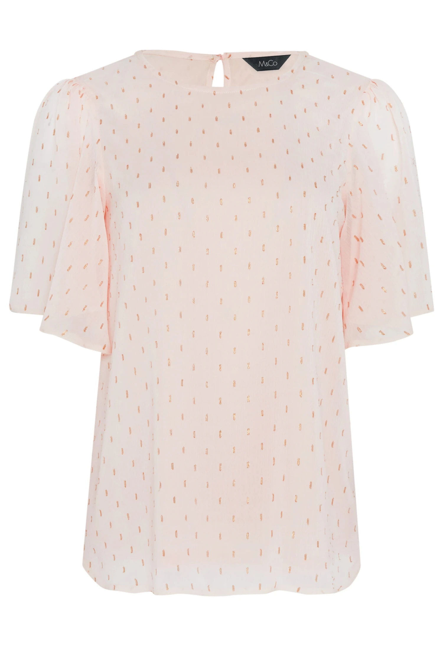 M&Co Light Pink Glitter Blouse 6 M&Co Light Pink Glitter Blouse - Image 6