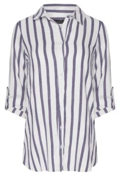 M&Co White Stripe Tab Sleeve Shirt 12 M&Co White Stripe Tab Sleeve Shirt -M&Co Sales Store 21b73c2a 7174 42 550218 X scaled