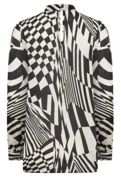 M&Co Black & White Abstract Print High Neck Satin Blouse 13 M&Co Black & White Abstract Print High Neck Satin Blouse -M&Co Sales Store 21d8d104 17fb 42 550078 Y scaled
