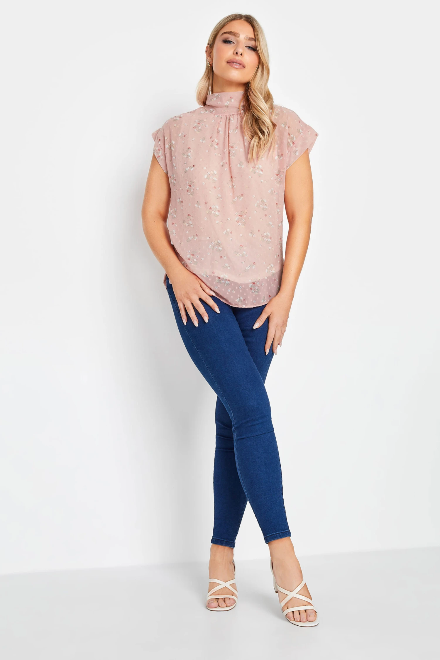 M&Co Pink Floral Print Blouse 3 M&Co Pink Floral Print Blouse - Image 3