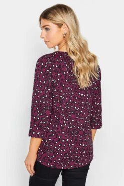 M&Co Berry Red Animal Print Cotton Henley Top 9 M&Co Berry Red Animal Print Cotton Henley Top -M&Co Sales Store 22700c37 6e63 4d 500218 C scaled
