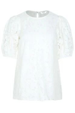 M&Co White Lace Puff Sleeve Blouse -M&Co Sales Store 229d0cc1 5644 4f 550192 X scaled