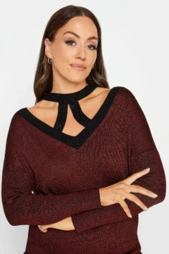 M&Co Red Glitter Cut Out Tunic Jumper 10 M&Co Red Glitter Cut Out Tunic Jumper -M&Co Sales Store 22d57f45 cd16 44 550065 D scaled