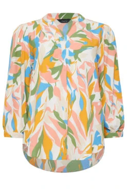 M&Co Yellow Leaf Print Half Placket Shirt -M&Co Sales Store 23692584 4cd1 4d 550668 X scaled