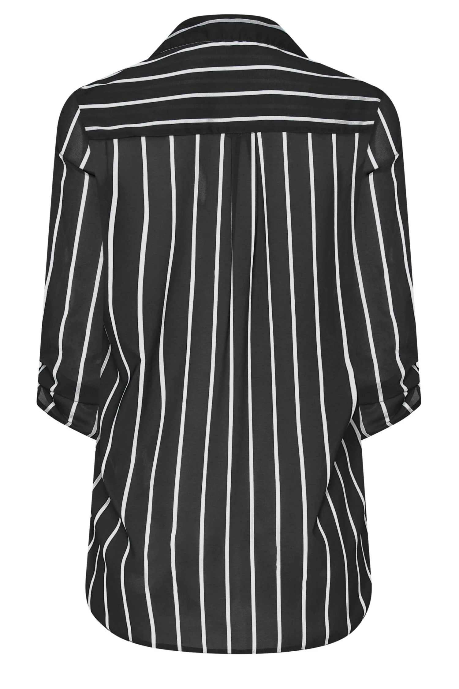 M&Co Black Stripe Long Sleeve Shirt 7 M&Co Black Stripe Long Sleeve Shirt - Image 7