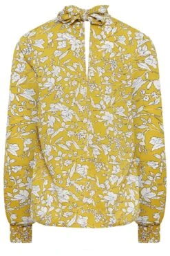 M&Co Yellow Floral Print High Neck Blouse 13 M&Co Yellow Floral Print High Neck Blouse -M&Co Sales Store 23f6d32c 110d 46 550581 Y scaled