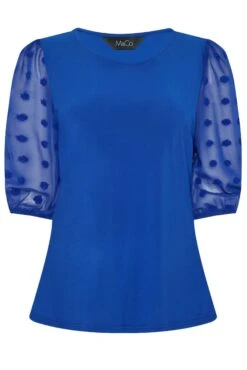 M&Co Blue Dobby Sleeve Blouse -M&Co Sales Store 2468e4cd 4d98 43 550095 X scaled