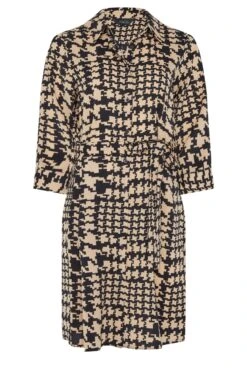 M&Co Natural Brown Dogtooth Check Print Shirt Dress 12 M&Co Natural Brown Dogtooth Check Print Shirt Dress -M&Co Sales Store 246fbc02 4a01 43 550014 X scaled