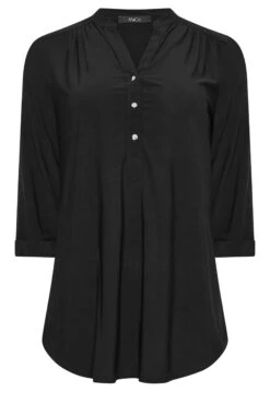 M&Co Black Half Placket Jersey Shirt 14 M&Co Black Half Placket Jersey Shirt -M&Co Sales Store 24802f40 ebe5 4e 550349 X scaled