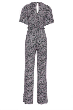 M&Co Black Ditsy Print Wrap Wide Leg Jumpsuit 13 M&Co Black Ditsy Print Wrap Wide Leg Jumpsuit -M&Co Sales Store 25208213 4612 46 500599 Y scaled