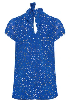 M&Co Cobalt Blue Spot Print Blouse -M&Co Sales Store 25d665cf 3f01 43 550124 Y scaled