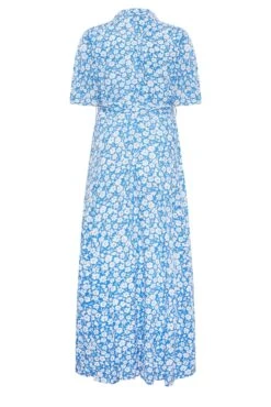M&Co Blue Floral Print Maxi Shirt Dress 13 M&Co Blue Floral Print Maxi Shirt Dress -M&Co Sales Store 2657a713 5a74 48 550424 Y scaled