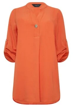 M&Co Orange Long Sleeve Button Blouse 12 M&Co Orange Long Sleeve Button Blouse -M&Co Sales Store 27ffe4a6 ac92 4c 550291 X scaled