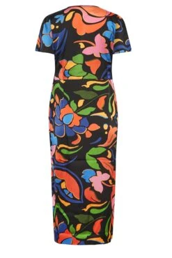 M&Co Black Floral Print Wrap Dress -M&Co Sales Store 285ffa60 155c 40 550480 Y scaled