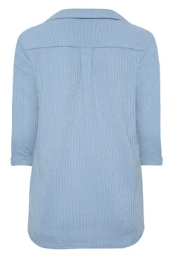 M&Co Blue Ribbed V-Neck Shirt 13 M&Co Blue Ribbed V-Neck Shirt -M&Co Sales Store 295f1b99 fe1c 42 550522 Y scaled