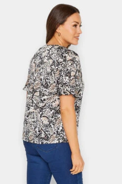 M&Co Natural Brown Butterfly Frill Sleeve Blouse 9 M&Co Natural Brown Butterfly Frill Sleeve Blouse -M&Co Sales Store 29e6b2c6 ce16 41 550230 C scaled