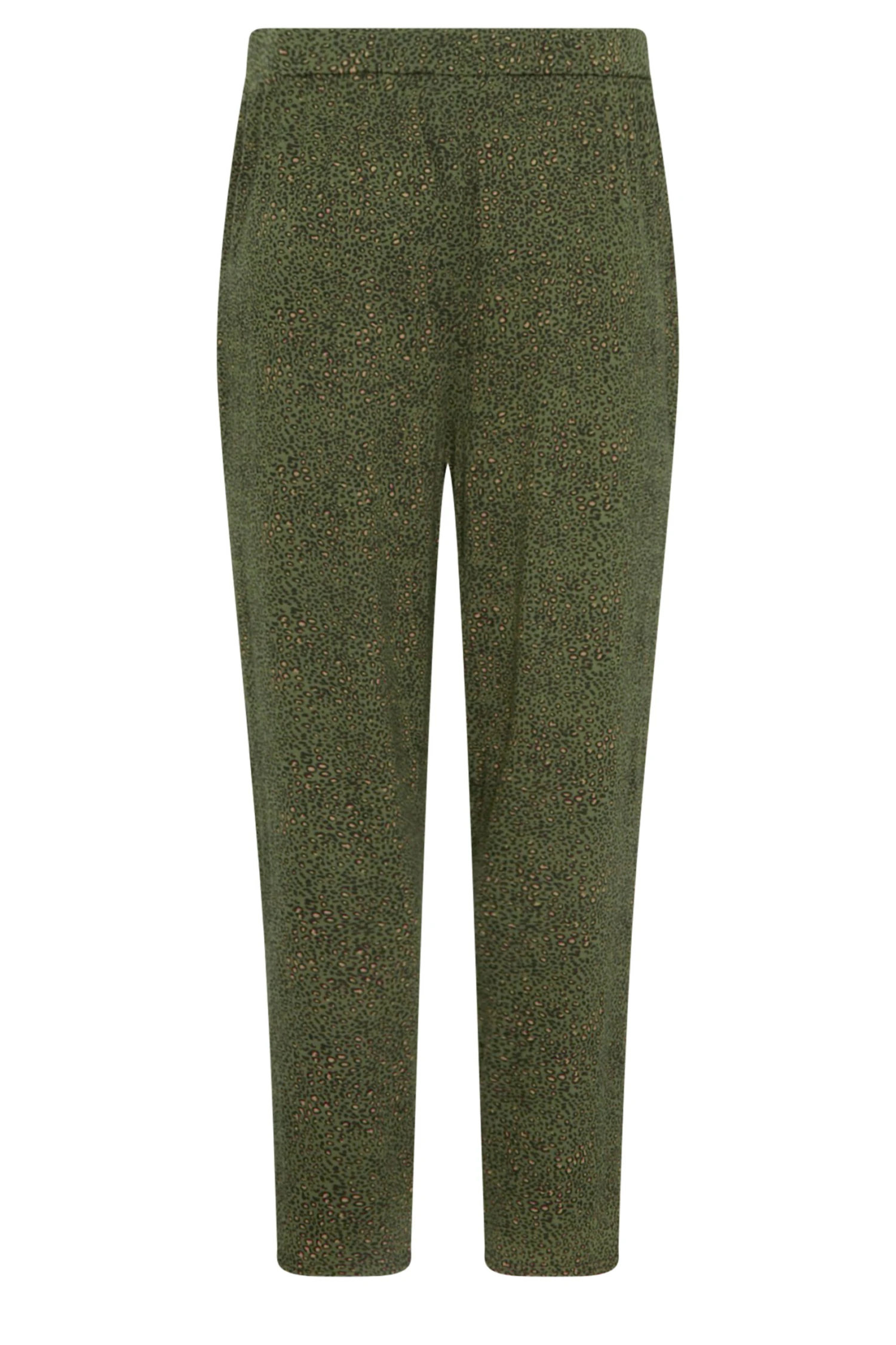 M&Co Khaki Green Animal Print Harem Trousers 6 M&Co Khaki Green Animal Print Harem Trousers - Image 6