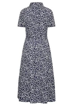 M&Co Navy Blue Ditsy Print Button Through Midi Dress -M&Co Sales Store 2af1beb7 87d7 43 500307 Y scaled