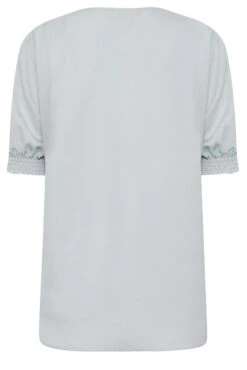 M&Co Light Blue Frill Front Blouse -M&Co Sales Store 2b326f32 c70a 45 550249 Y scaled