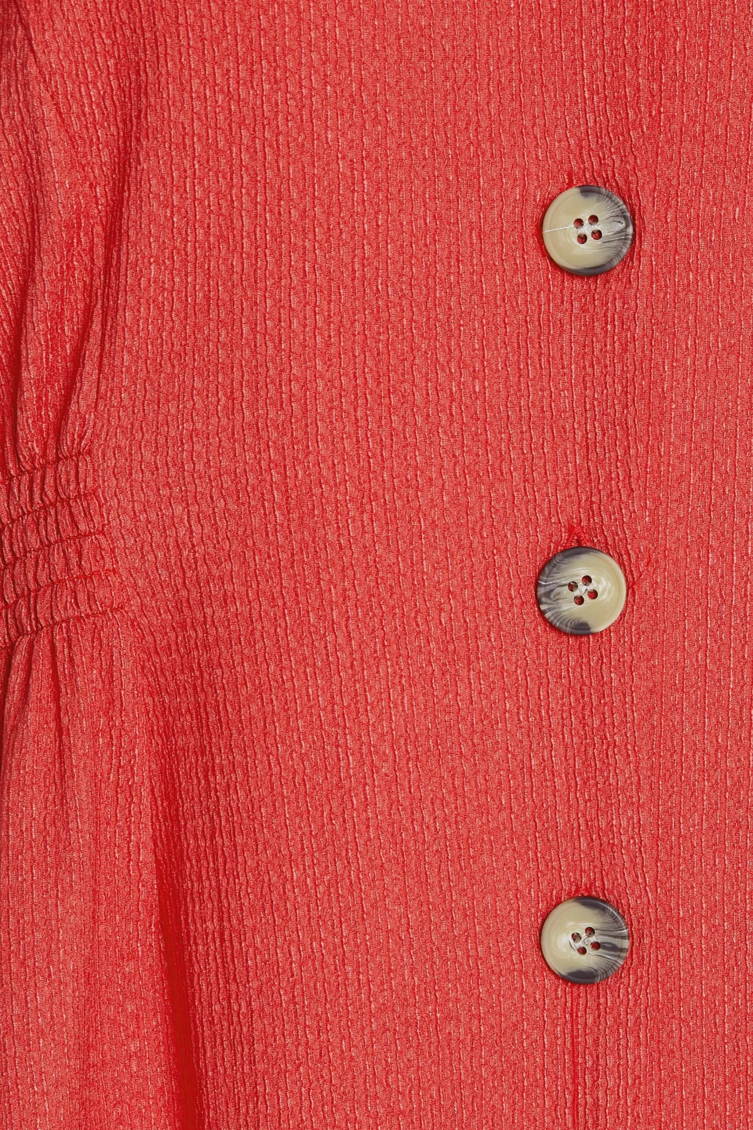 M&Co Red Button Through Midi Dress 5 M&Co Red Button Through Midi Dress - Image 5