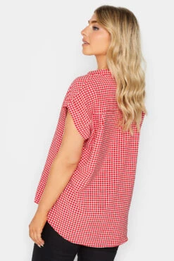 M&Co Red Gingham Short Sleeve Shirt 9 M&Co Red Gingham Short Sleeve Shirt -M&Co Sales Store 2be6604f fcc4 46 550223 C scaled
