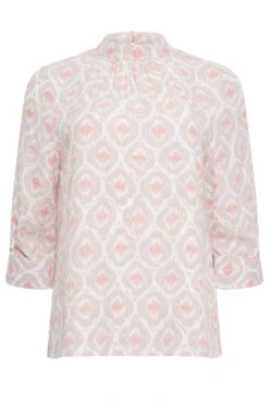 M&Co Pink Geometric Print High Neck Blouse 12 M&Co Pink Geometric Print High Neck Blouse -M&Co Sales Store 2c191a3c 75aa 43 550589 X scaled