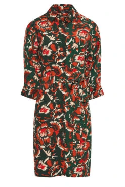 M&Co Green Floral Print Tie Tunic Shirt Dress -M&Co Sales Store 2c65a0d2 f43a 4d 550608 X scaled