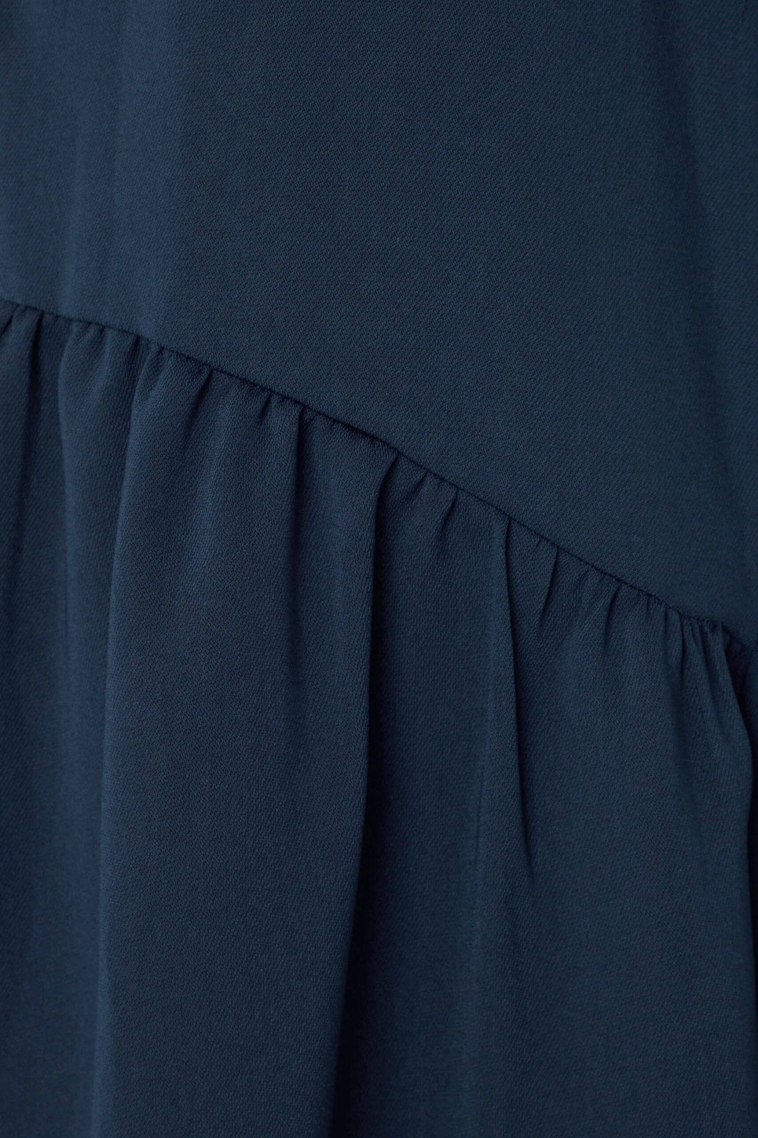 M&Co Navy Blue Frill Hem Shirt 5 M&Co Navy Blue Frill Hem Shirt - Image 5