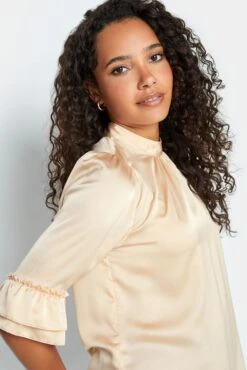 M&Co Light Pink Satin Frill Sleeve Blouse 10 M&Co Light Pink Satin Frill Sleeve Blouse -M&Co Sales Store 2f2430b1 6c7b 49 550356 D scaled