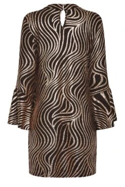 M&Co Black Sparkly Bell Sleeve Mini Dress -M&Co Sales Store 2fb63769 96b2 45 550630 RY scaled