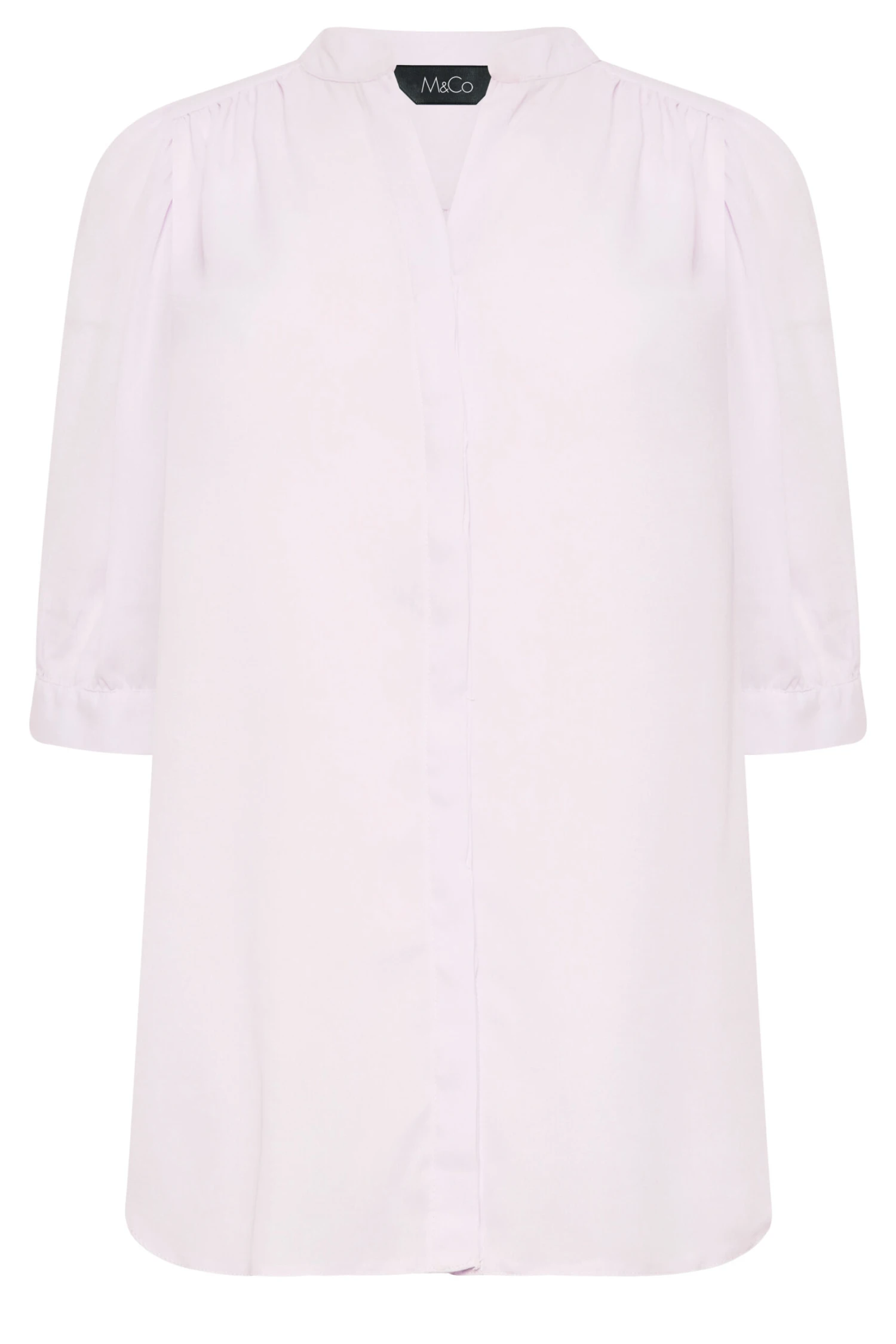 M&Co Lilac Purple Button Through Shirt 6 M&Co Lilac Purple Button Through Shirt - Image 6