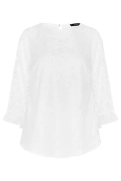 M&Co White Floral Lace Long Sleeve Blouse 12 M&Co White Floral Lace Long Sleeve Blouse -M&Co Sales Store 33410218 a4e1 47 550088 X scaled