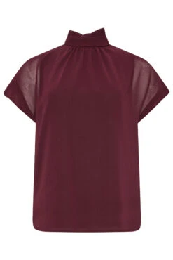 M&Co Dark Red High Neck Frill Sleeve Blouse 12 M&Co Dark Red High Neck Frill Sleeve Blouse -M&Co Sales Store 352e92f4 d26a 4b 550343 X scaled