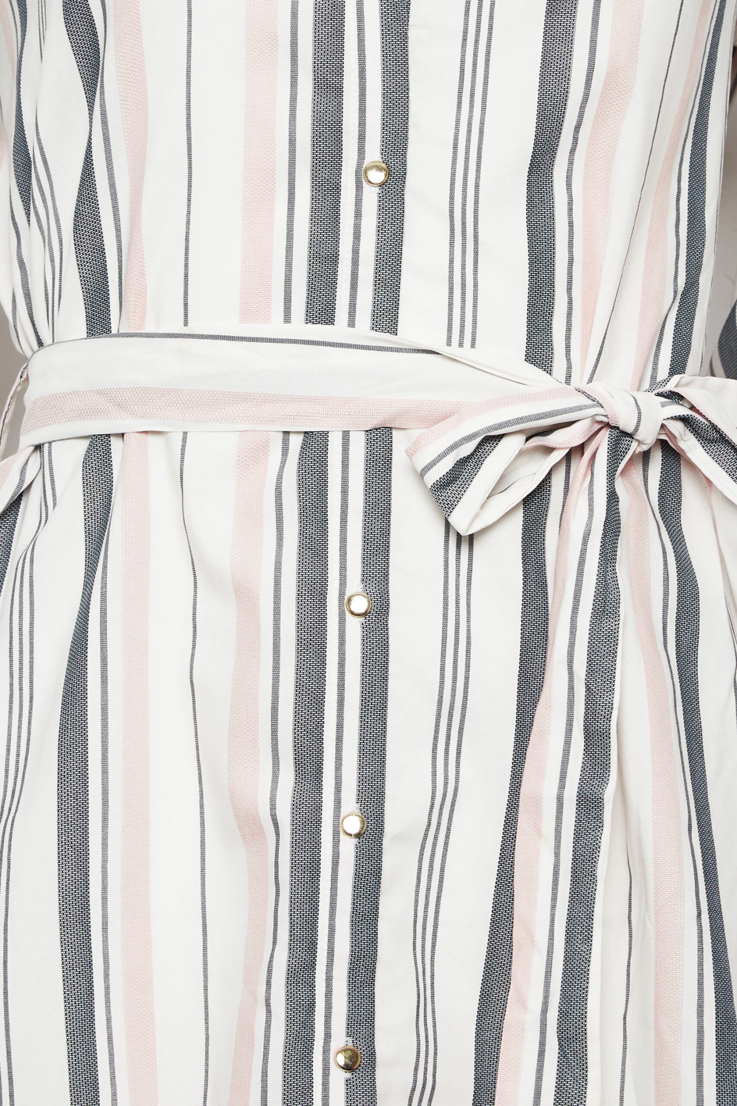 M&Co White Stripe Tie Waist Blouse 5 M&Co White Stripe Tie Waist Blouse - Image 5