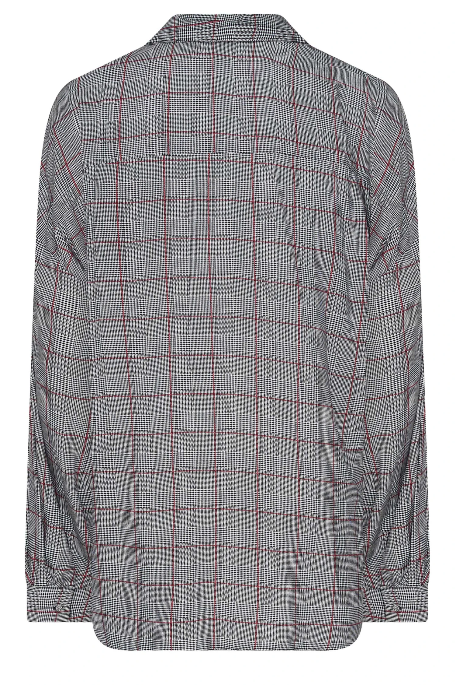 M&Co Grey Check Half Placket Shirt 7 M&Co Grey Check Half Placket Shirt - Image 7