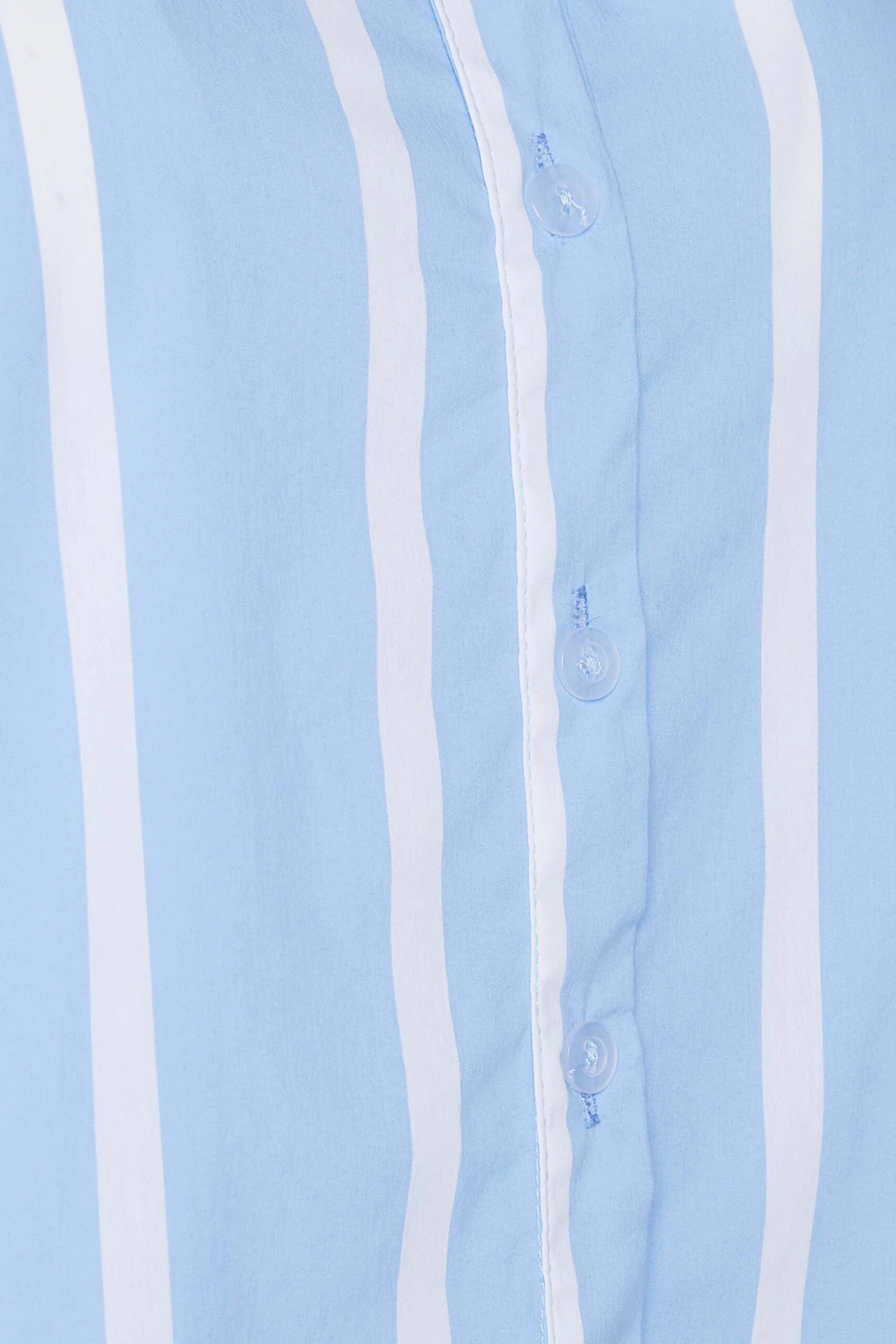 M&Co Blue Stripe Tab Sleeve Detail Shirt 7 M&Co Blue Stripe Tab Sleeve Detail Shirt - Image 7