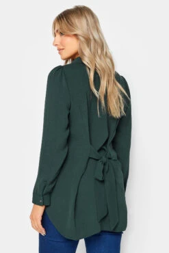 M&Co Dark Green Tie Back Tunic Shirt -M&Co Sales Store 36bba443 3c59 47 550318 C scaled