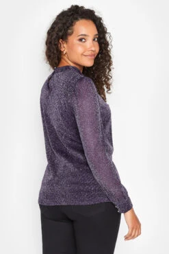 M&Co Purple Shimmer Keyhole Blouse 9 M&Co Purple Shimmer Keyhole Blouse -M&Co Sales Store 374fd8e5 ed49 40 550273 C scaled