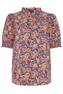 M&Co Pink Floral Frill High Neck Blouse 12 M&Co Pink Floral Frill High Neck Blouse -M&Co Sales Store 3a2b56ea b912 47 550357 X scaled