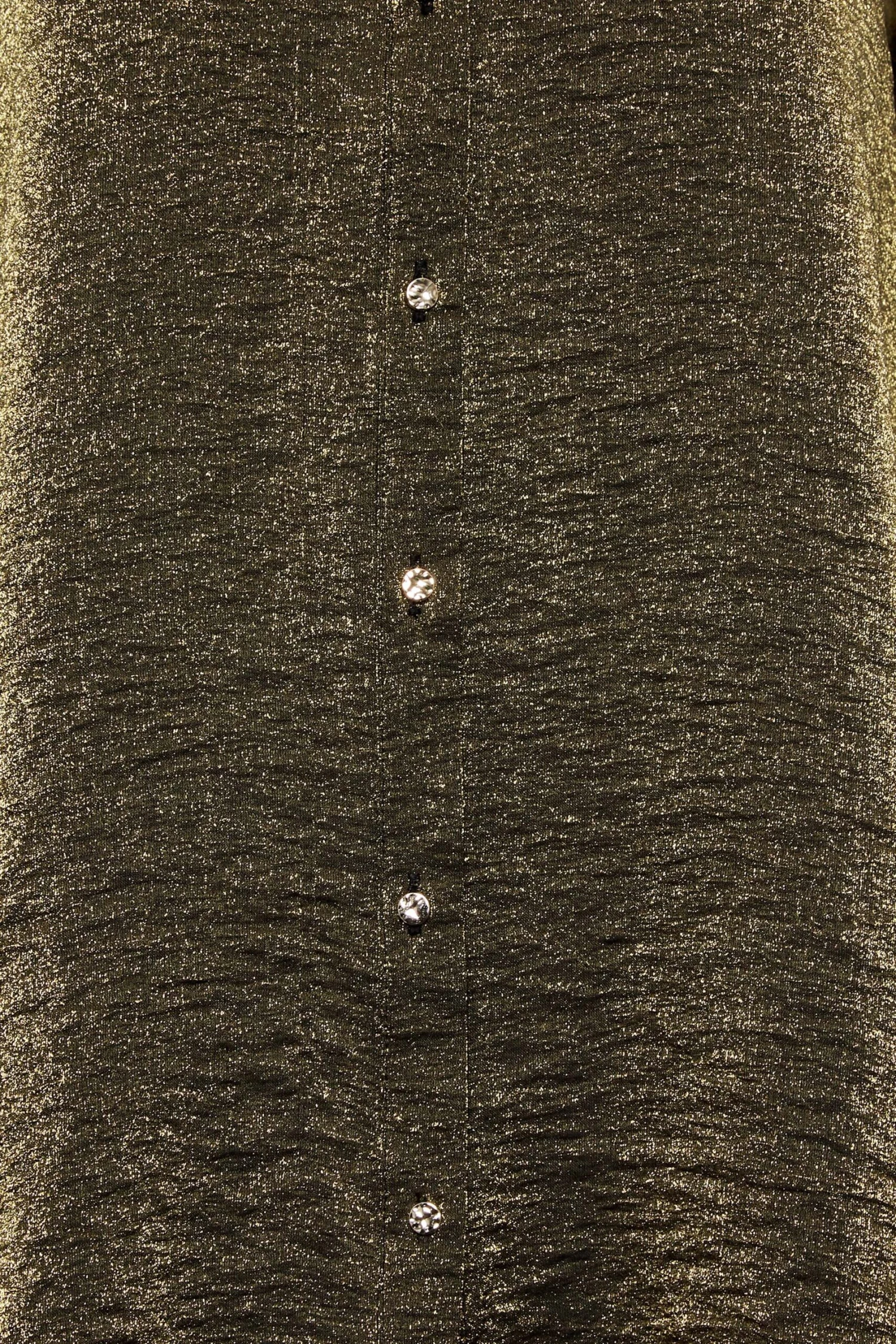 M&Co Khaki Green Shimmer Foil Shirt 5 M&Co Khaki Green Shimmer Foil Shirt - Image 5