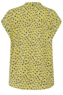 M&Co Yellow Spot Print V-Neck Blouse -M&Co Sales Store 3a9c0a98 005f 40 550108 Y scaled