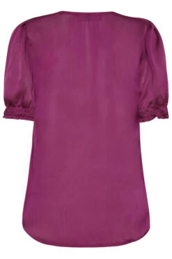 M&Co Purple Frill Front Satin Blouse -M&Co Sales Store 3cd88c18 718a 4e 550530 Y scaled