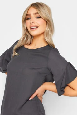 M&Co Slate Grey Frill Sleeve Blouse 10 M&Co Slate Grey Frill Sleeve Blouse -M&Co Sales Store 3d114fe9 6ab5 4f 550163 D scaled