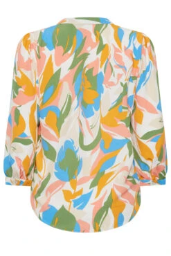 M&Co Yellow Leaf Print Half Placket Shirt -M&Co Sales Store 3df3efdc b127 48 550668 Y scaled