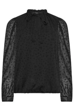 M&Co Black Dobby Tie Neck Blouse 12 M&Co Black Dobby Tie Neck Blouse -M&Co Sales Store 3ef90a3f 2b51 43 550128 X scaled