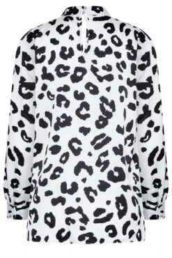 M&Co White Leopard Print High Neck Satin Blouse 13 M&Co White Leopard Print High Neck Satin Blouse -M&Co Sales Store 3fbac561 9bc9 4d 550080 Y scaled