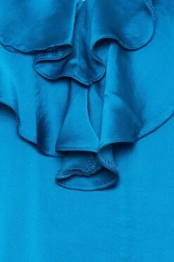 M&Co Blue Frill Front Satin Blouse 12 M&Co Blue Frill Front Satin Blouse -M&Co Sales Store 4131b796 f34b 43 550538 Z scaled